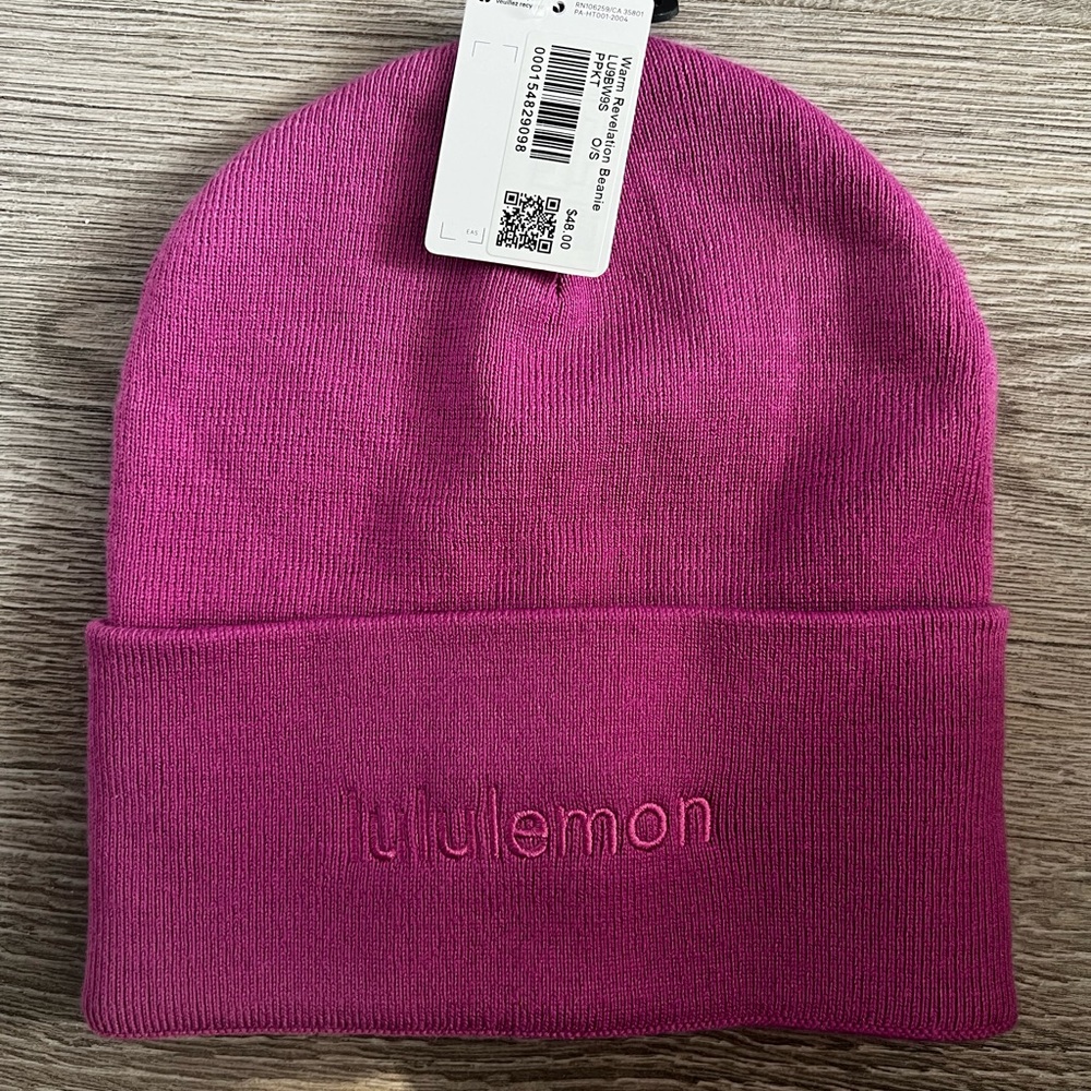lululemon athletica revelation beanie pow pink - BNWT - Picture 2 of 2